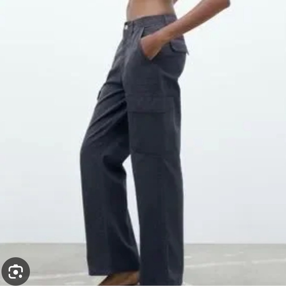 Zara Black Cargo Pants - Picture 2 of 7